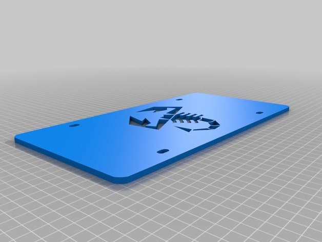 Abarth License plate (Hobby) - image