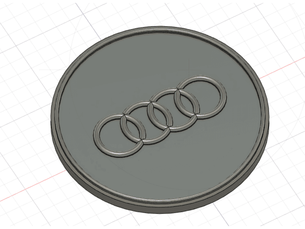Audi 70mm badge - image