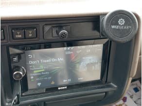 Toyota Land Cruiser FJ80 above radio insert - image