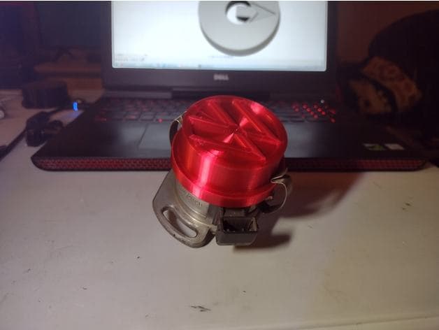 VW Logo Distributor Block-off Cap - image