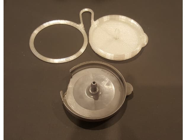 Photo of Nissan Almera/XTrail/Note/Leaf windshield washer tank cap with chain