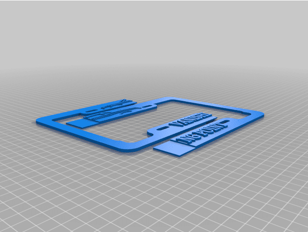 Challenger Vanishing point License plate frame - image