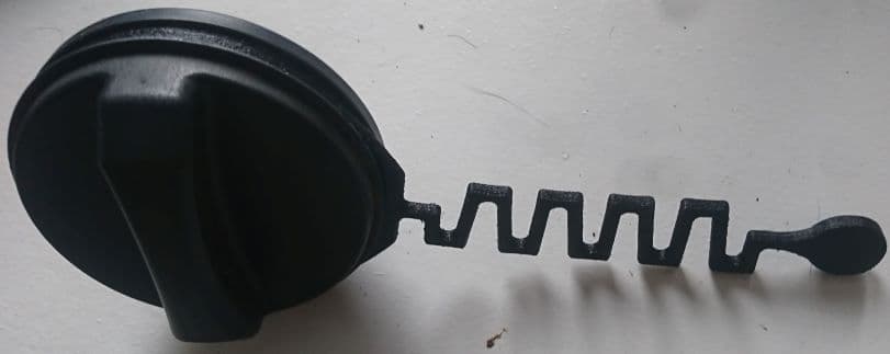 Ford Fiesta Mk5 Fuel cap strap - image