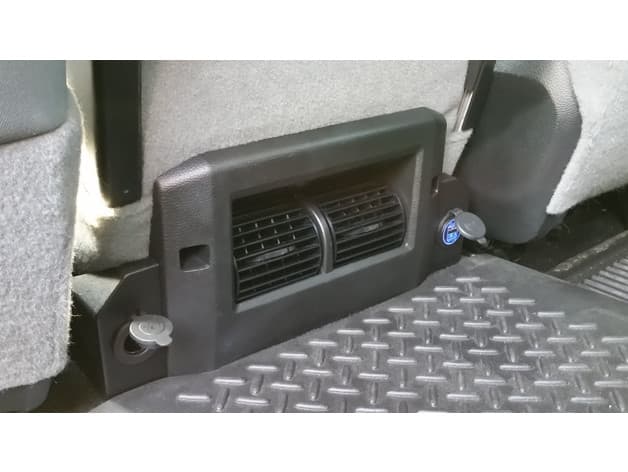 RAM 1500 Rear Seat Power Plug Brackets - image