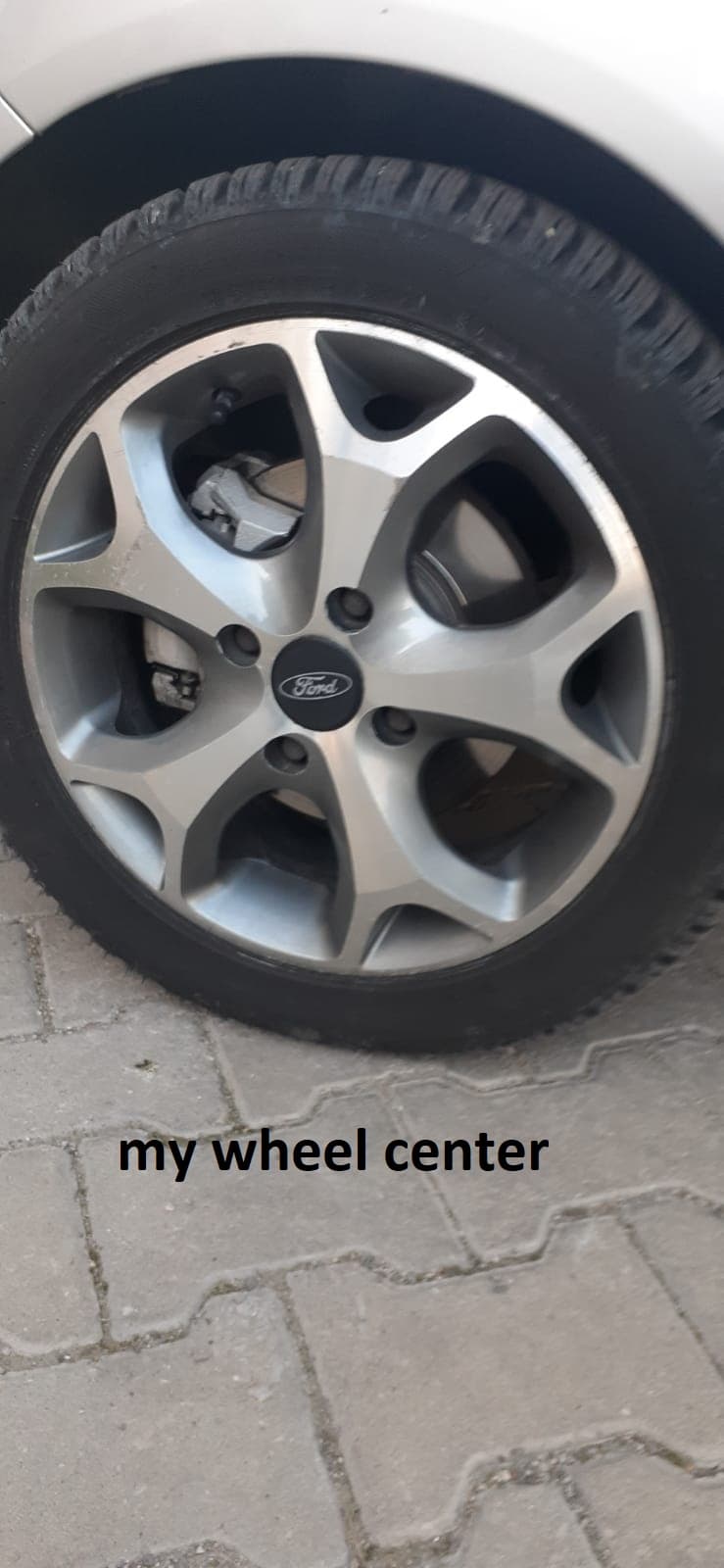 Ford Fiesta mk7 Gun Metal Rim Center Cap (60mm) - image