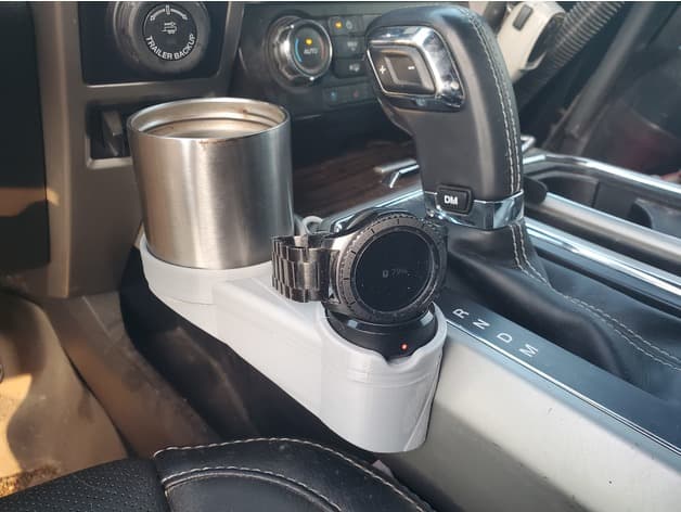 Photo of Cup Holder + Watch Charger Combo for F150